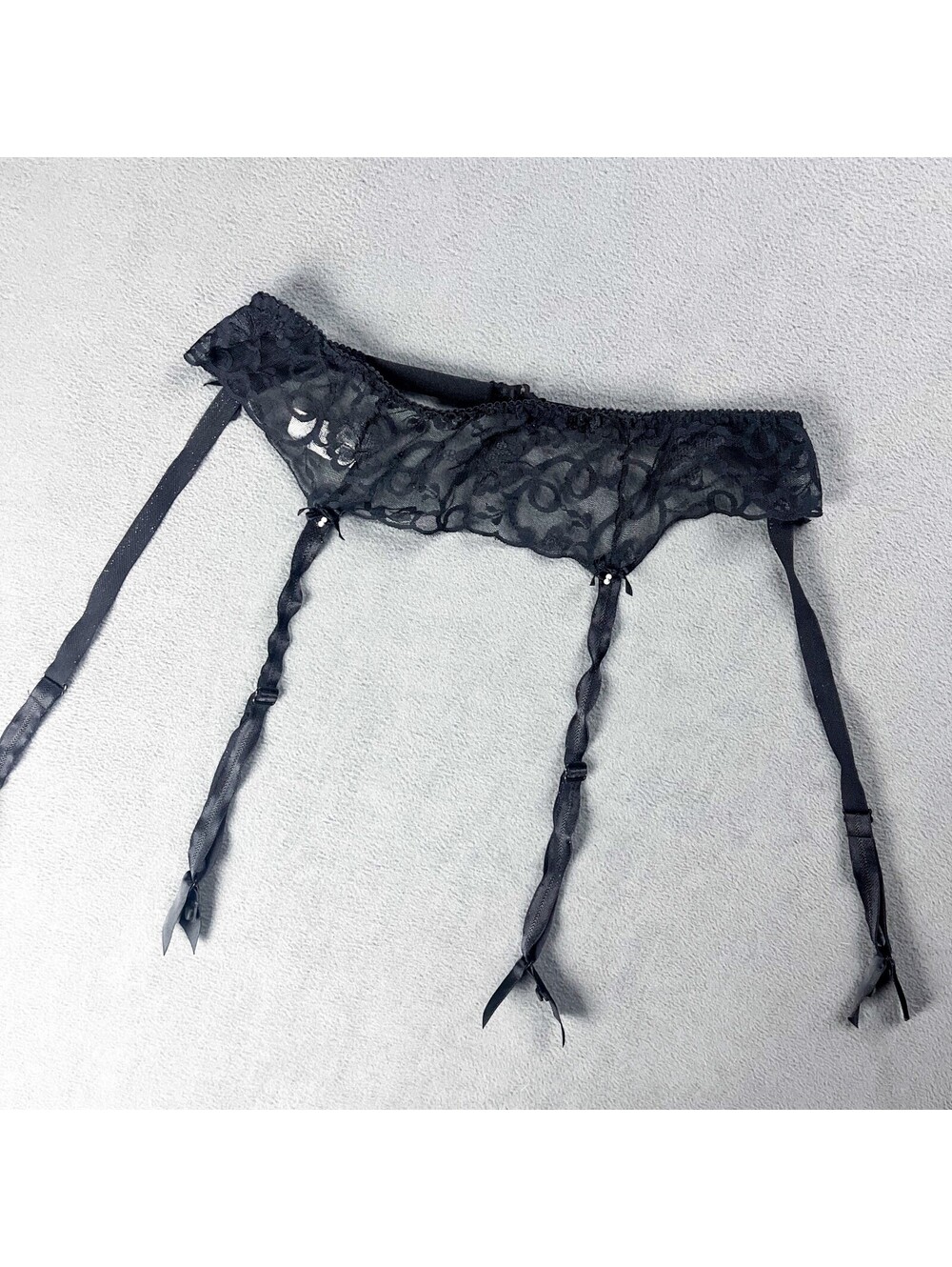 Vintage Black Lace Garter Belt